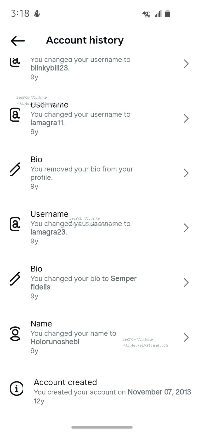 12 years Old Instagram account for sale