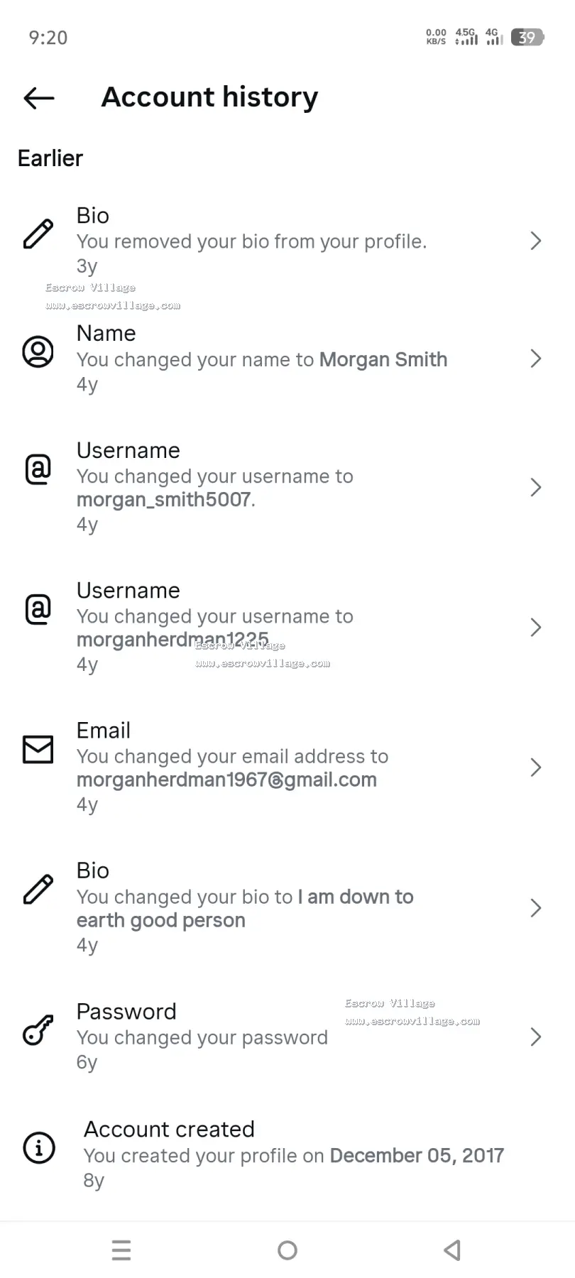 Instagram Account