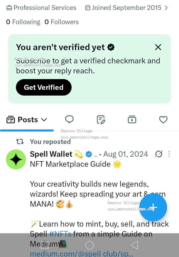 Twitter account of 11 years available for sale