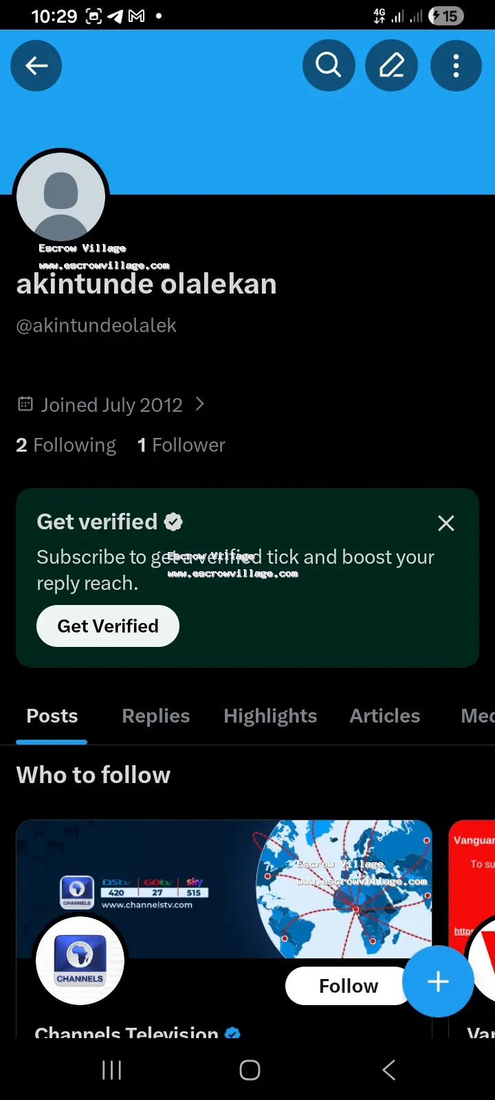 14yrs X(twitter acount) for sale
