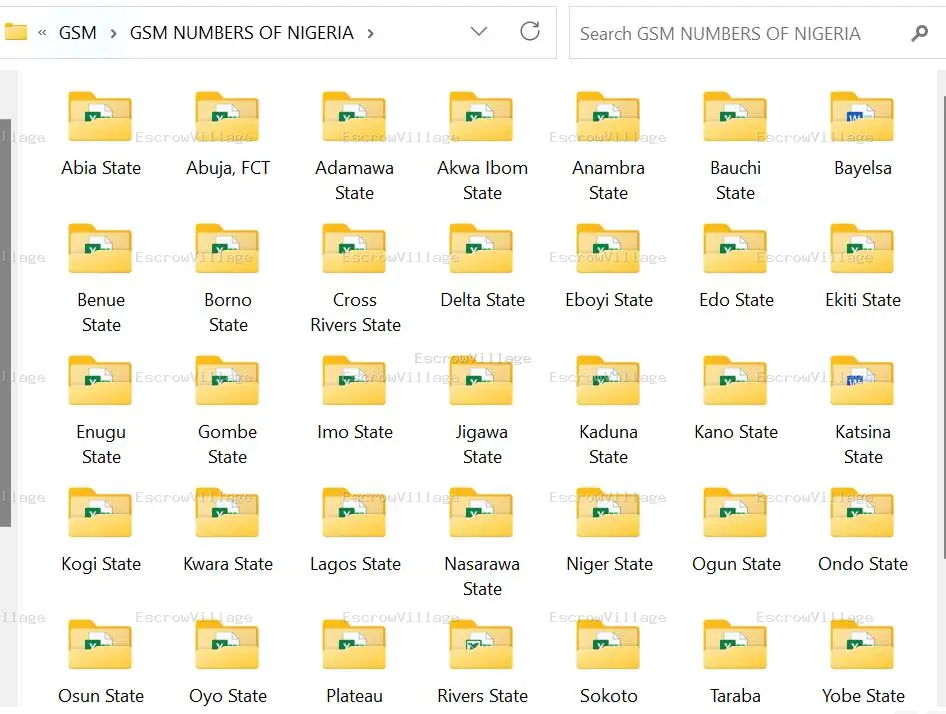 100M Nigerian Phone Numbers.