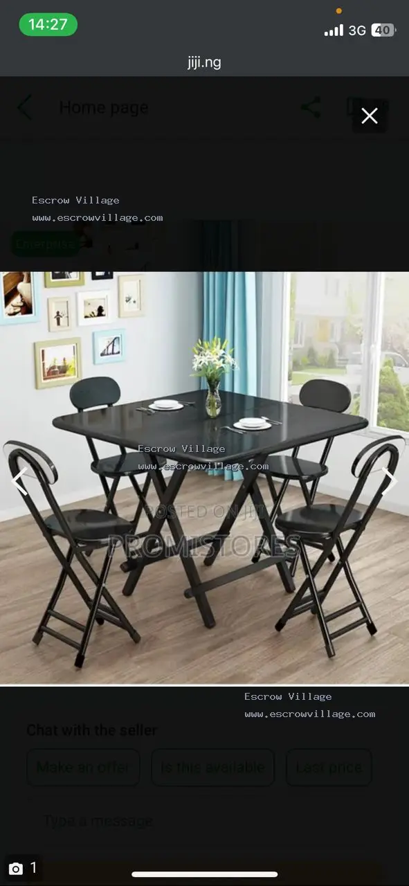 Foldable dining sets
